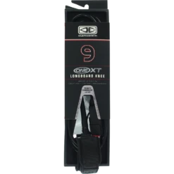 O&E ONE XT LONGBOARD KNEE LEASH 9' BLACK