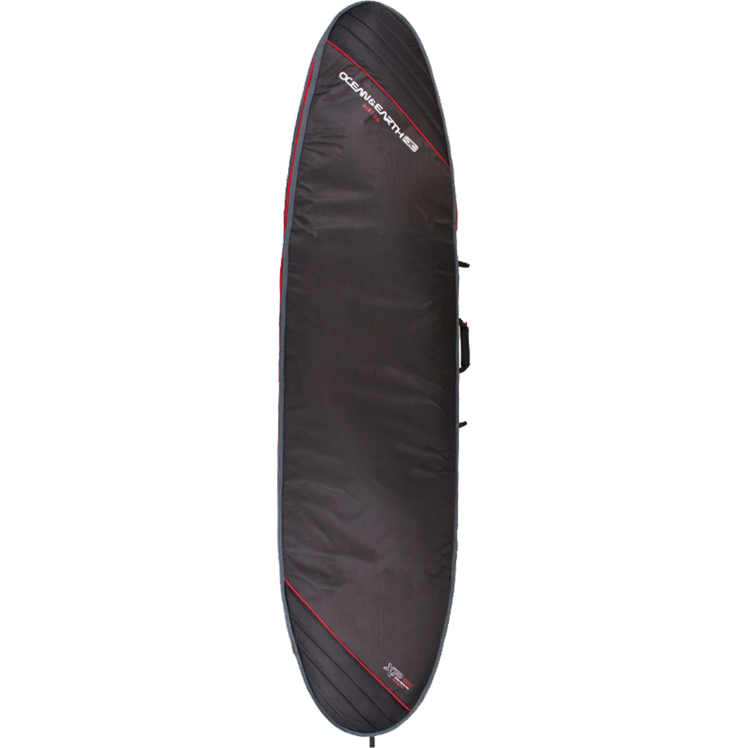 O&E AIRCON LONGBOARD COVER 7'6" BK/RD/GREY 1 O&E AIRCON LONGBOARD COVER 7'6" BK/RD/GREY