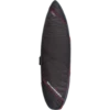 O&E AIRCON SHORTBOARD COVER 6'4" BLK/RED