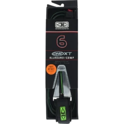 O&E ONE XT ALLROUND COMP LEASH 6' BLK/LIME