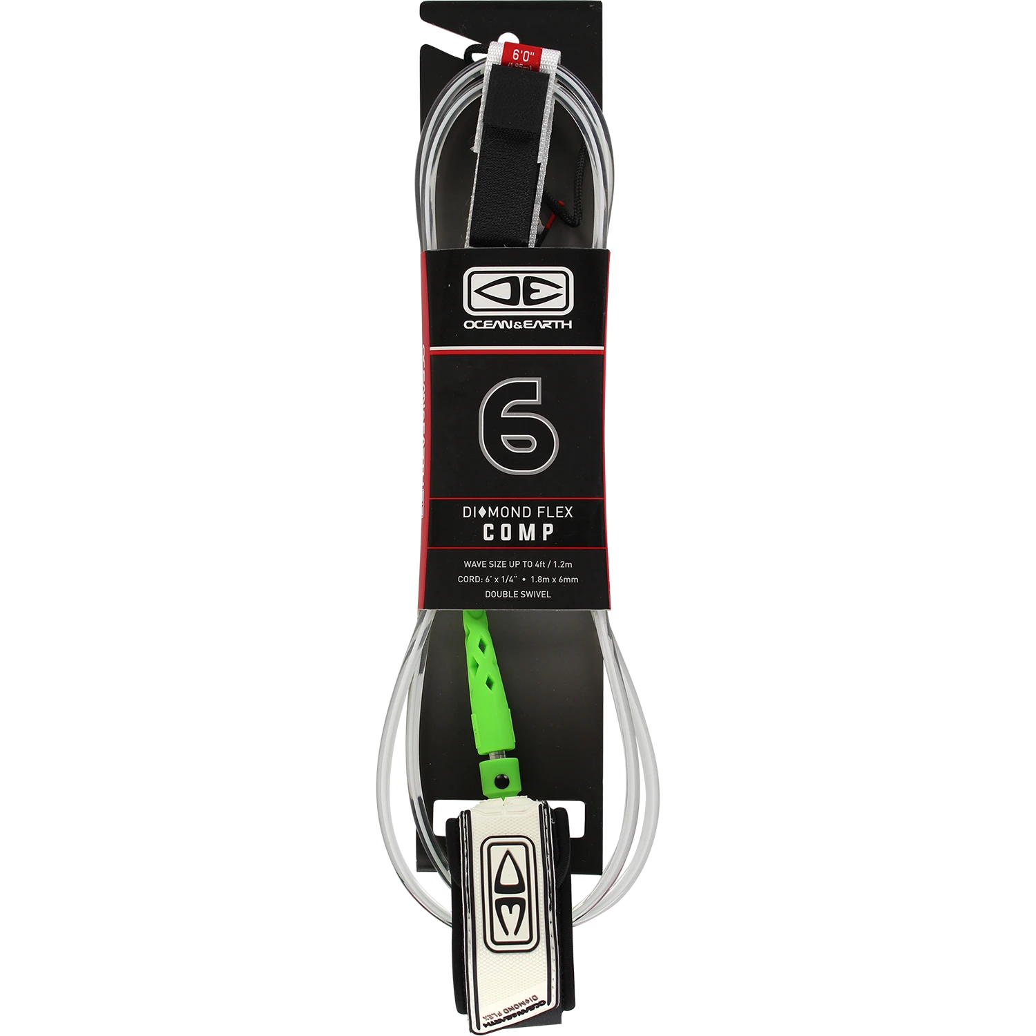 O&E MOULDED COMP LEASH 6' WHITE 1 O&E MOULDED COMP LEASH 6' WHITE