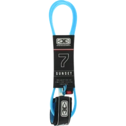 O&E MOULDED SUNSET LEASH 7' BLUE