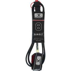 O&E MOULDED SUNSET LEASH 8' BLACK