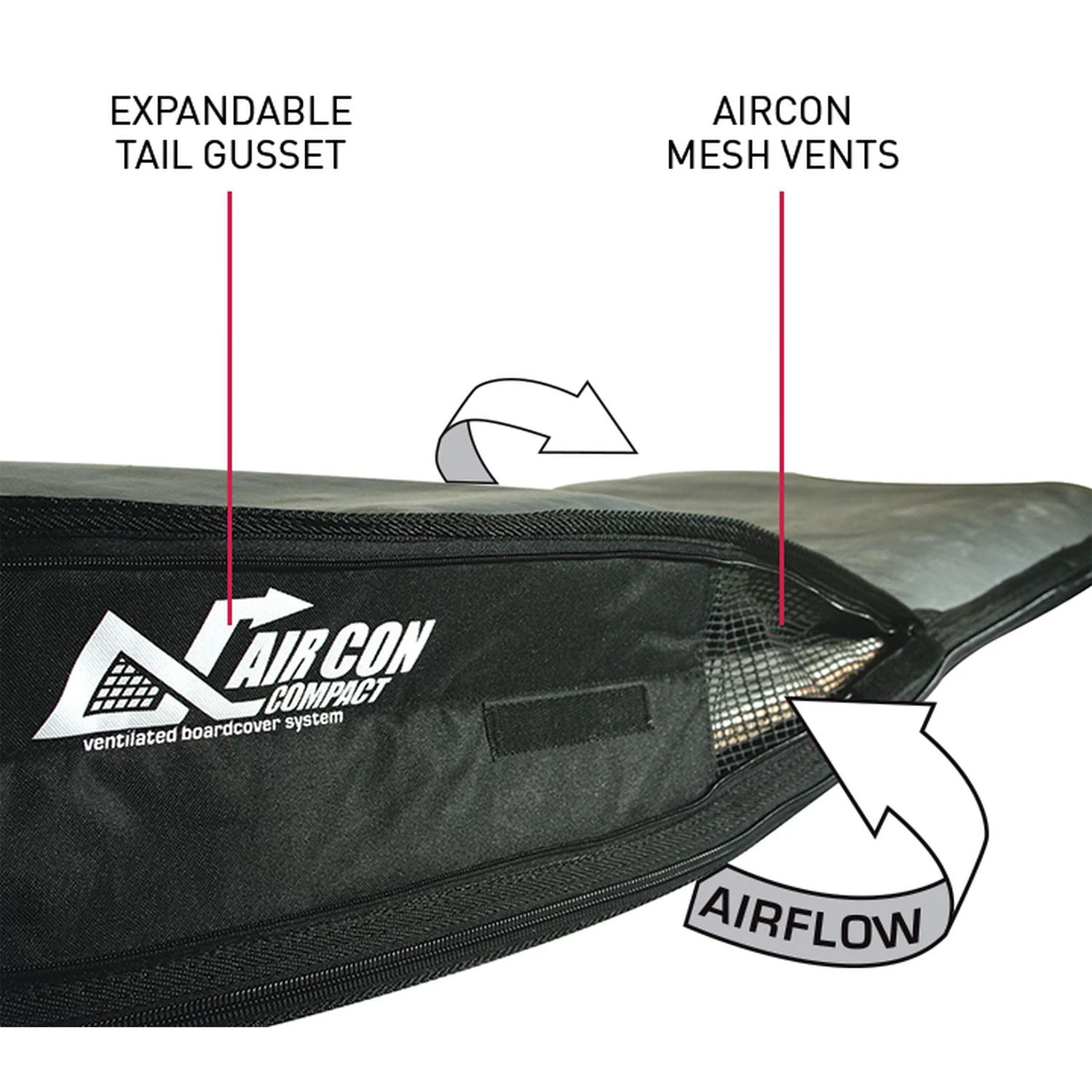 O&E AIRCON GUN BOARD 11'0" BLK/RED 3 O&E AIRCON GUN BOARD 11'0" BLK/RED - Image 3