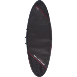O&E COMPACT DAY FISH COVER 7'8" BLK/RED
