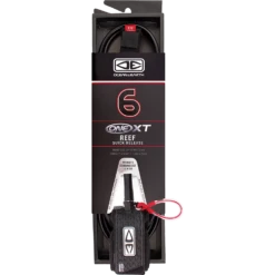 O&E ONE XT BIG REEF QUICK RELEASE LEASH 6' BLK