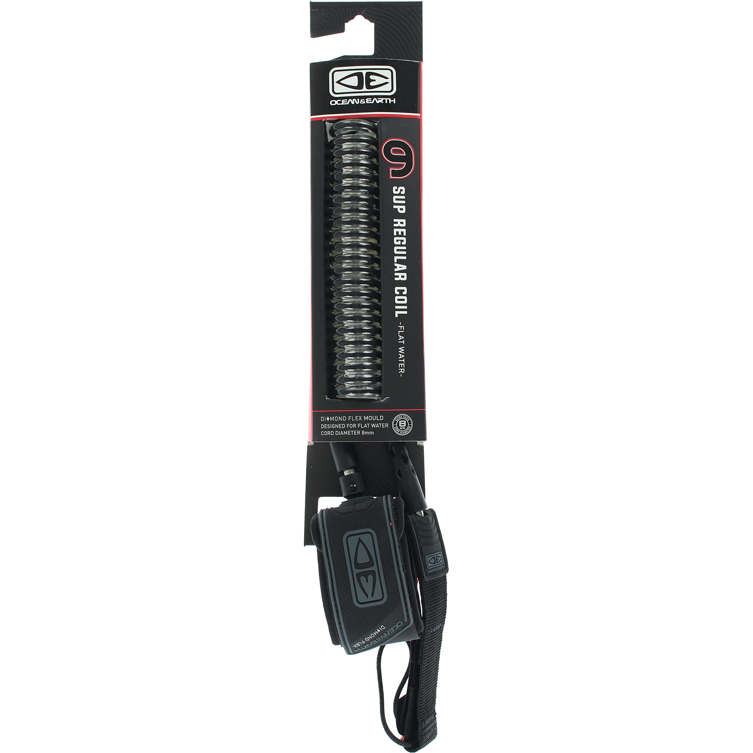 O&E REGULAR SUP/LB COIL ANLE KMOULDED LEASH 9' BLK 1 O&E REGULAR SUP/LB COIL ANLE KMOULDED LEASH 9' BLK