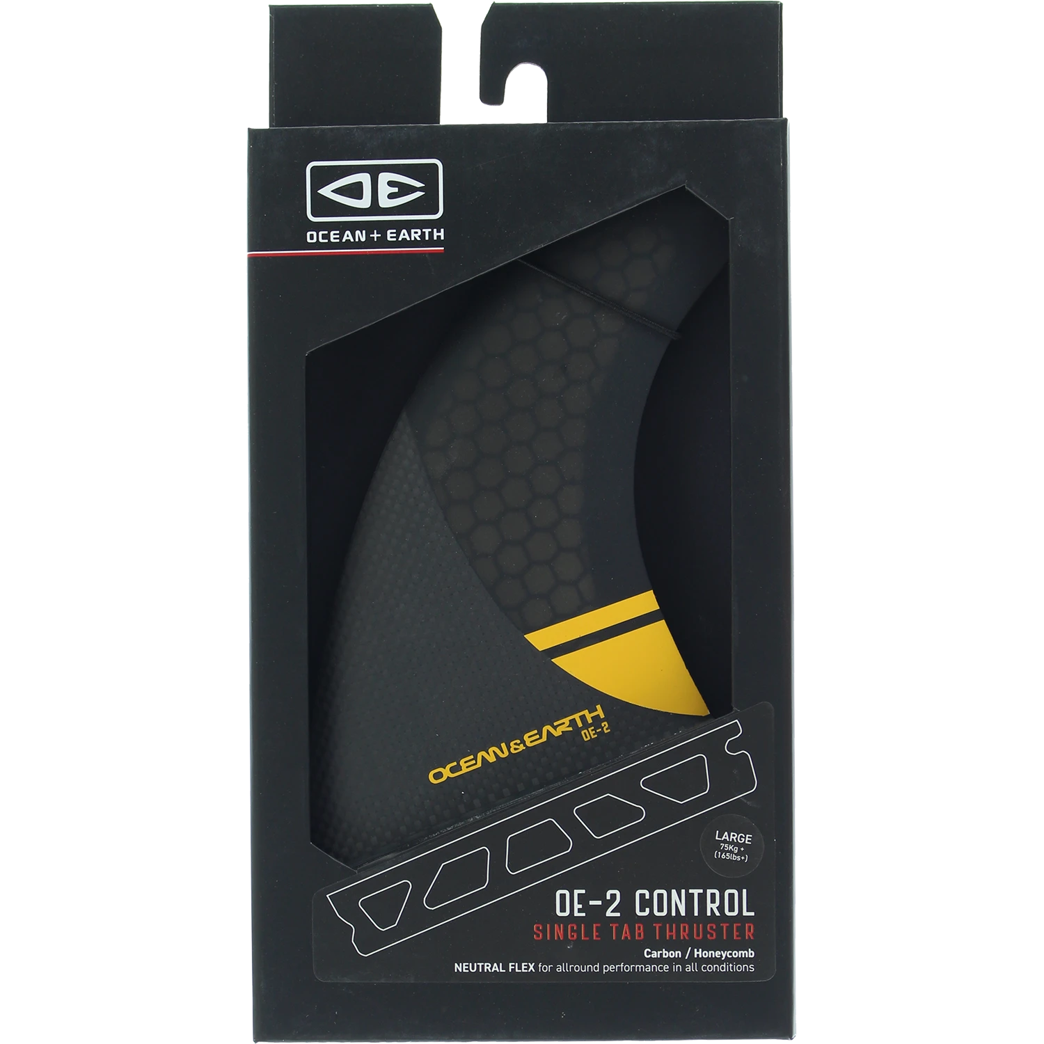 O&E OE-2 CONTROL THRUSTER SINGLE TAB LG-BLK/ORANGE 2 O&E OE-2 CONTROL THRUSTER SINGLE TAB LG-BLK/ORANGE - Image 2
