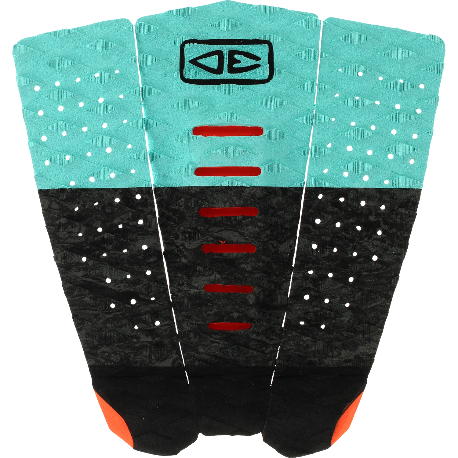 O&E MICRO GROM 3pc TAIL PAD BLK/AQUA 1 O&E MICRO GROM 3pc TAIL PAD BLK/AQUA