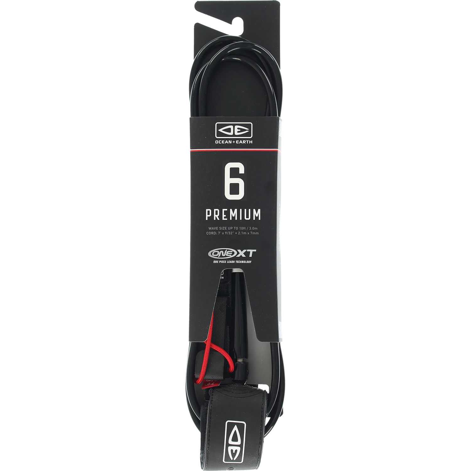 O&E ONE XT PREMIUM LEASH 6' BLACK 1 O&E ONE XT PREMIUM LEASH 6' BLACK
