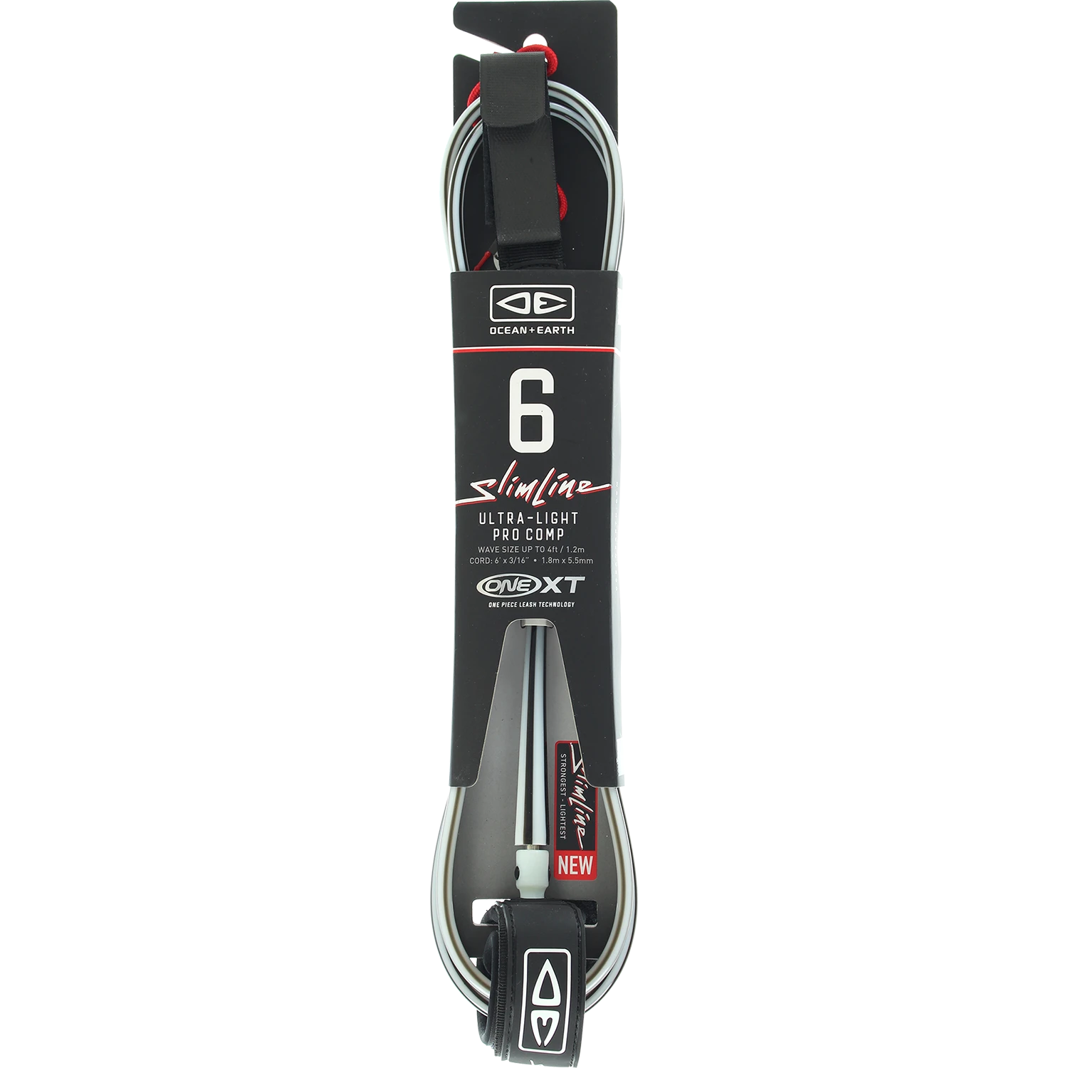 O&E SLIMLINE LIGHTWEIGHT COMP ONE-XT LEASH 6' WHT 1 O&E SLIMLINE LIGHTWEIGHT COMP ONE-XT LEASH 6' WHT