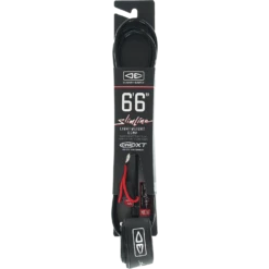 O&E SLIMLINE LIGHTWEIGHT COMP ONE-XT LEASH 6'6"BLK
