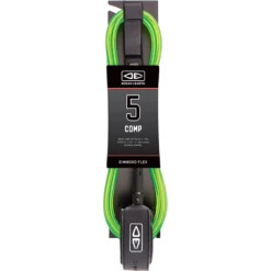 O&E MOULDED COMP LEASH 5' LIME