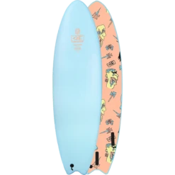 O&E EZI-RIDER SOFTBOARD 6'6" BRAINS BLUE