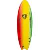 O&E EZI-RIDER SOFTBOARD MR TWIN 5'6" SPRAY RAINBOW