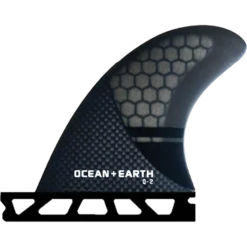 O&E Q2 CONTROL QUAD REAR FINS SINGLE TAB SM-BLACK