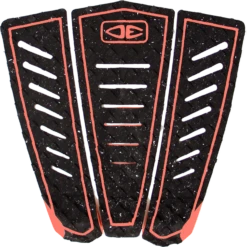 O&E KANOA SIGNATURE 3pc TAIL PAD BLACK/CORAL