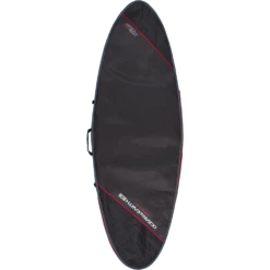 O&E COMPACT DAY FISH COVER 6'4" BLK/RED