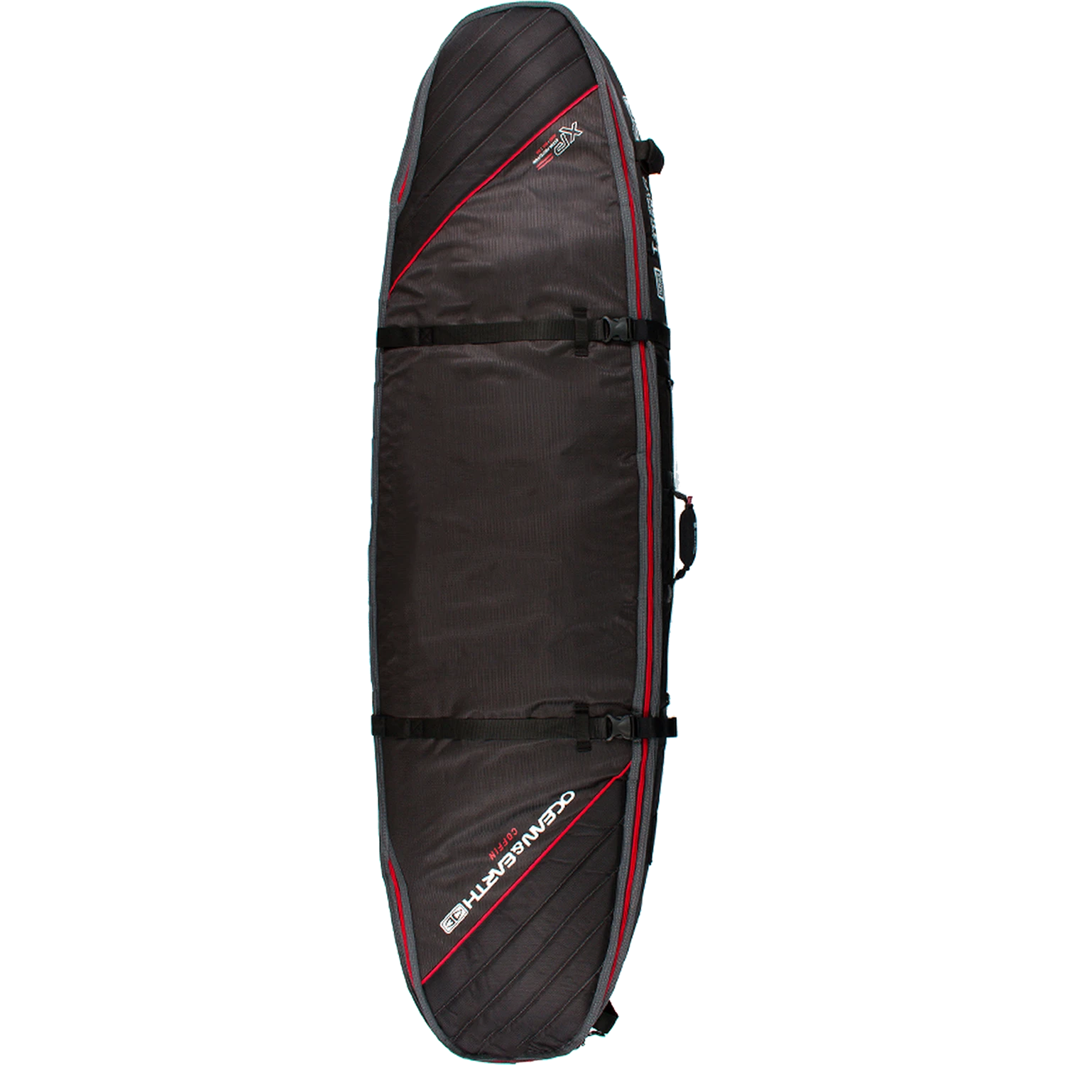 O&E TRIPLE COFFIN SHORT/FISH COVER 7'6" BK/RD/GRY 1 O&E TRIPLE COFFIN SHORT/FISH COVER 7'6" BK/RD/GRY