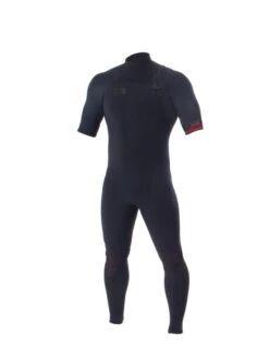 Front Page 21 Ocean & Earth Double Black 2/2 S/S Chest Zip Wetsuit