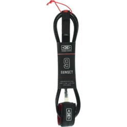 O&E MOULDED SUNSET LEASH 9' BLACK