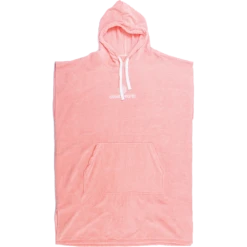 O&E LADIES HOODED PONCHO SHELL PINK