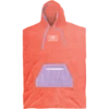 O&E LADIES DAY DREAM HOODED PONCHO CORAL