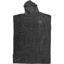 O&E MENS LIGHTWEIGHT HOODED PONCHO BLACK