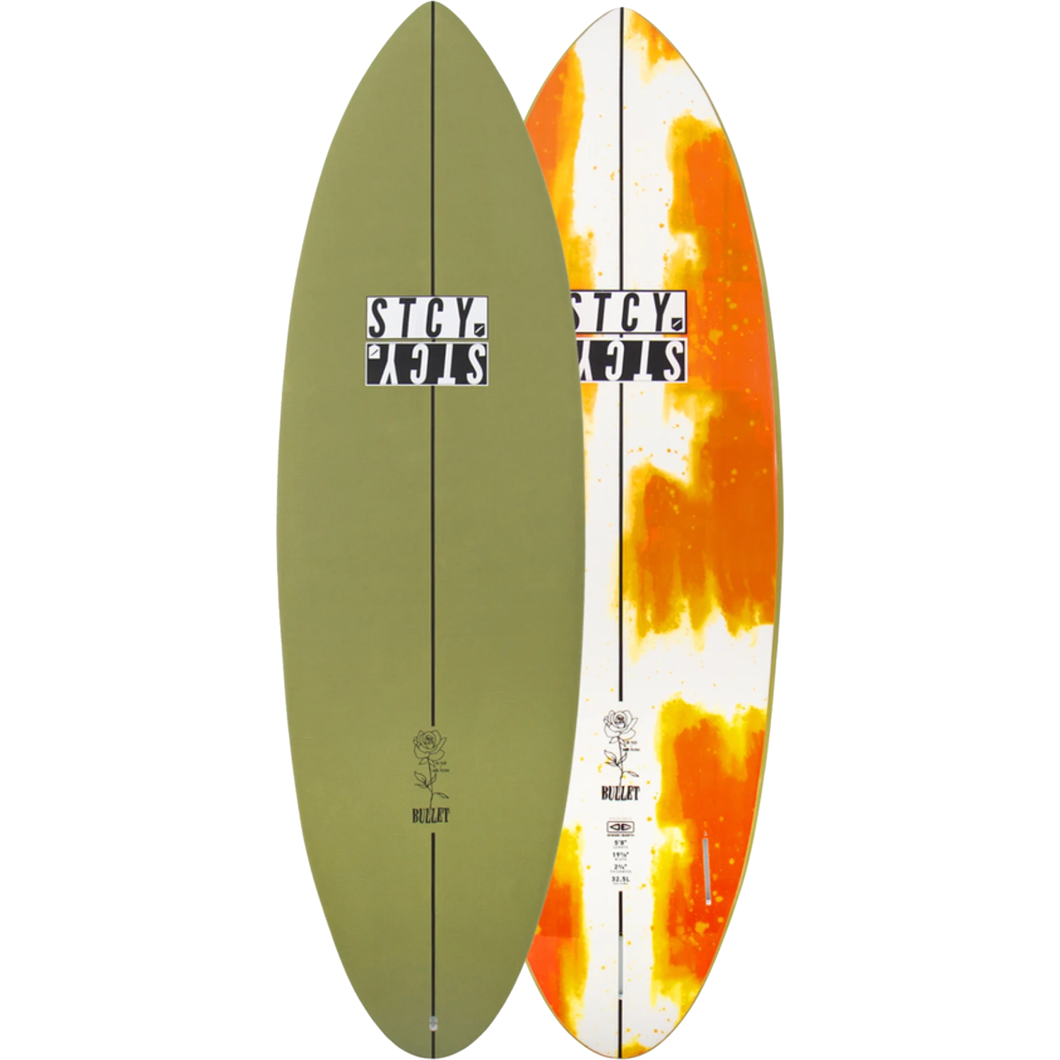 O&E STACEY BULLET EPOXY SOFTBOARD 5'8" OLIVE 1 O&E STACEY BULLET EPOXY SOFTBOARD 5'8" OLIVE