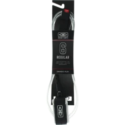 O&E MOULDED REGULAR LEASH 6' WHITE