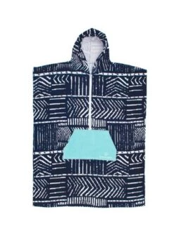 Ocean & Earth Ladies Tie Dye Zip Hood Poncho