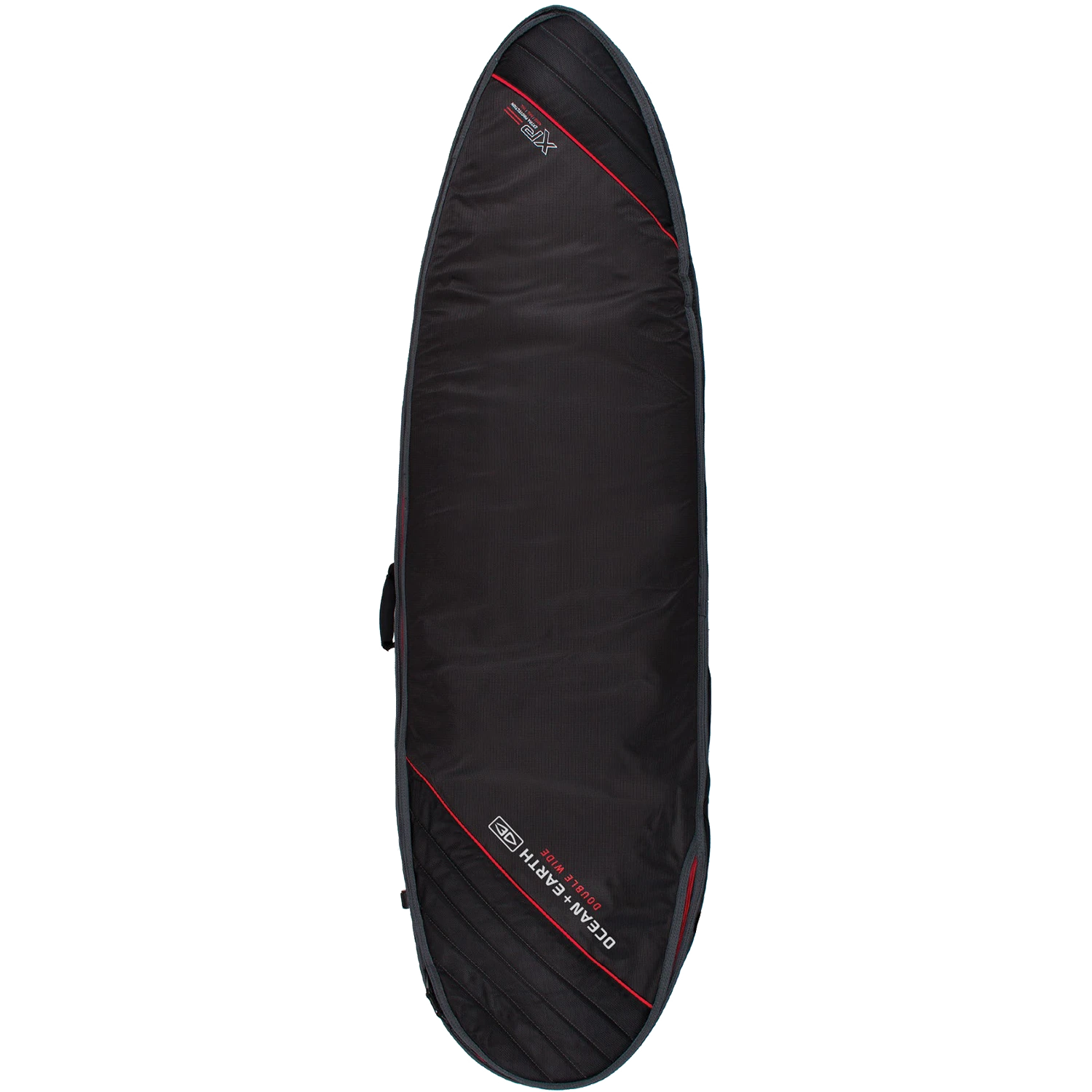 O&E DOUBLE WIDE SHORTBOARD COVER 7'2" BK/RD/GRY 1 O&E DOUBLE WIDE SHORTBOARD COVER 7'2" BK/RD/GRY