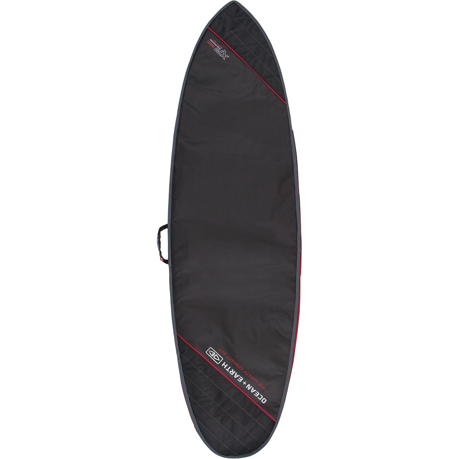 O&E COMPACT DAY MID LENGTH COVER 7'8" BLK/RED 1 O&E COMPACT DAY MID LENGTH COVER 7'8" BLK/RED