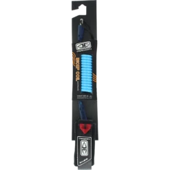 O&E BODYBOARD MOULDED BICEP COIL LEASH BLUE