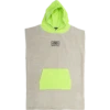 O&E YOUTH HOODED PONCHO GREY/LIME