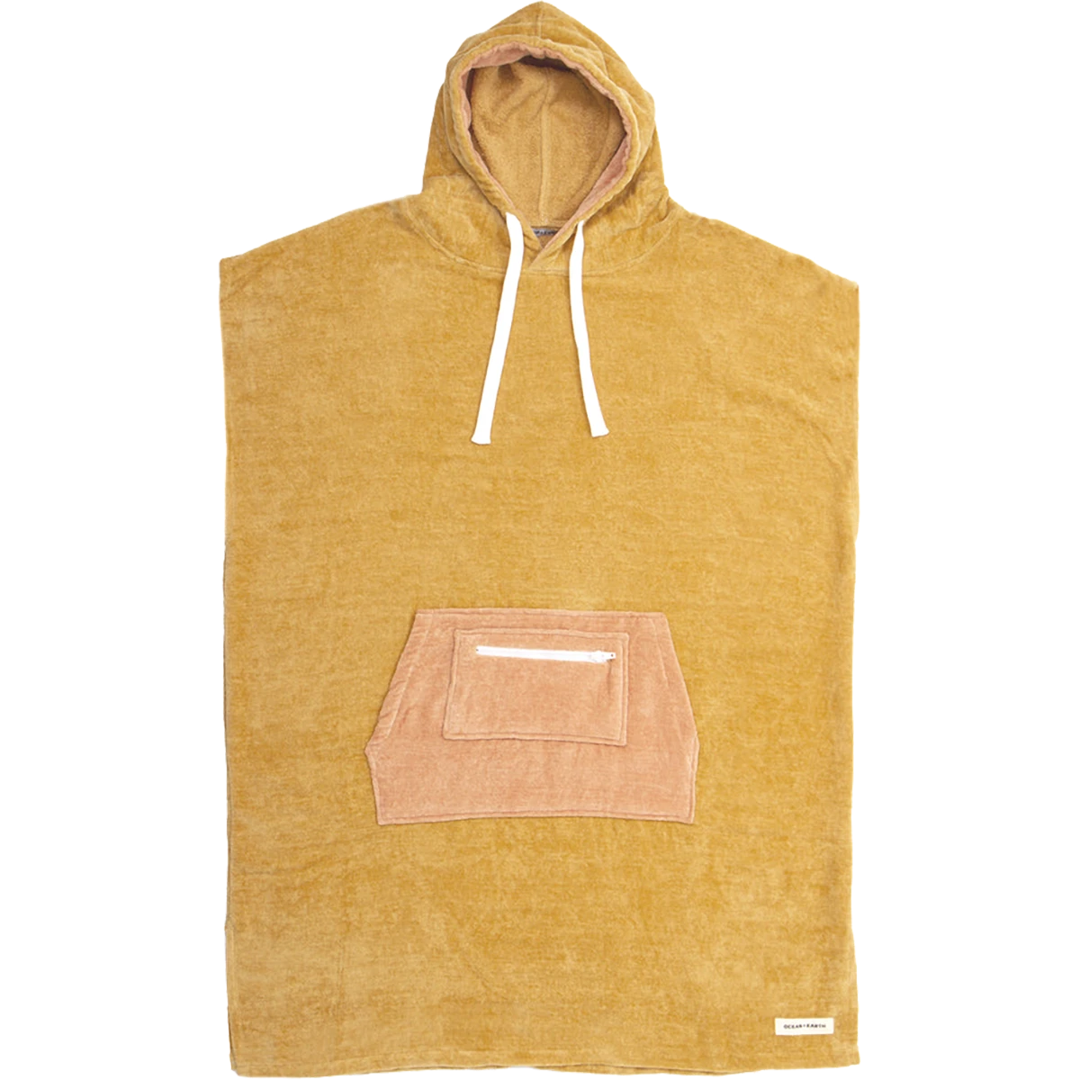 O&E LADIES HOODED PONCHO CUSTARD 1 O&E LADIES HOODED PONCHO CUSTARD