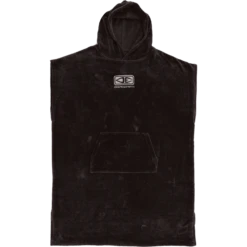 O&E MENS CORP HOODED PONCHO BLACK