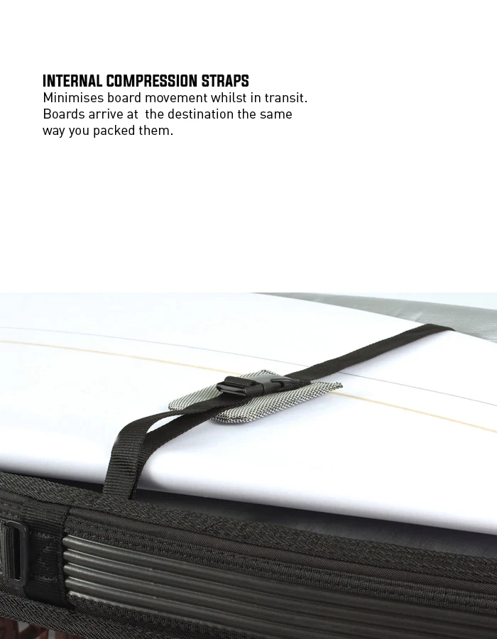 OCEAN & EARTH 6'0"-7'2'' TRIPLE COMPACT SHORTBOARD COVER 8 OCEAN & EARTH 6'0"-7'2'' TRIPLE COMPACT SHORTBOARD COVER - Image 8