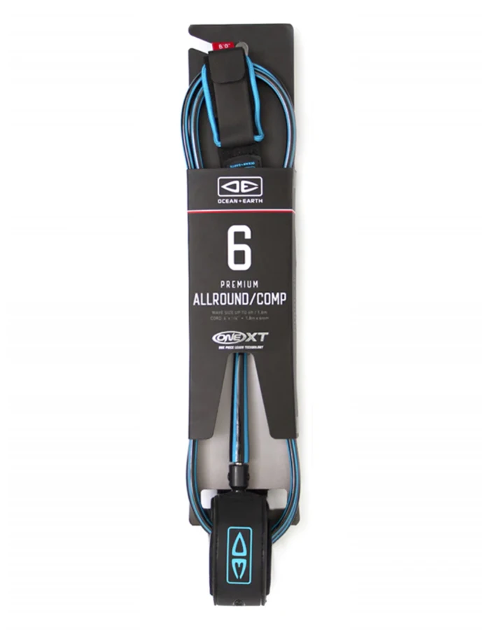 OCEAN & EARTH LEASH 6'0" PREMIUM ONE XT ALL ROUND COMP - Image 2